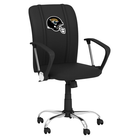 Dreamseat Curve Task Chair with Jacksonville Jaguars Helmet Logo XZOCCURVE-PSNFL20087